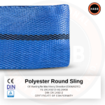 Élingue ronde sans fin en polyester – CMU 8 000 kg – longueur utile 12 m – coefficient de sécurité 7:1 – Image 3
