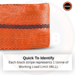 Élingue ronde sans fin en polyester – CMU 20 000 kg – longueur utile 8 m – coefficient de sécurité 7:1 – Image 7