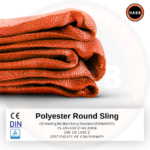Élingue ronde sans fin en polyester – CMU 20 000 kg – longueur utile 8 m – coefficient de sécurité 7:1 – Image 2
